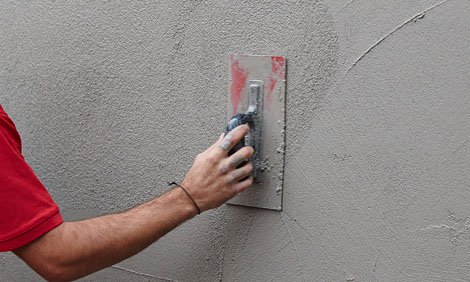 E-MIX Plaster application on wall